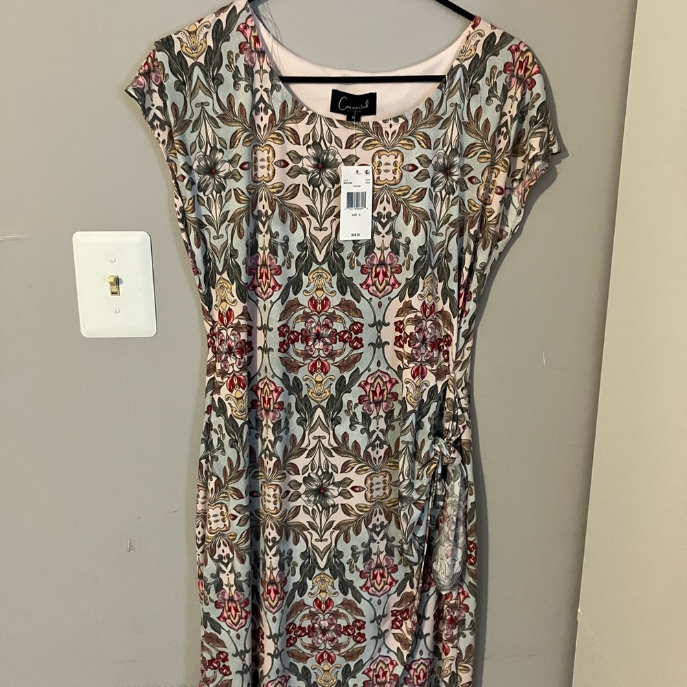 NWT Floral Patterned Midi Dress Sz 8